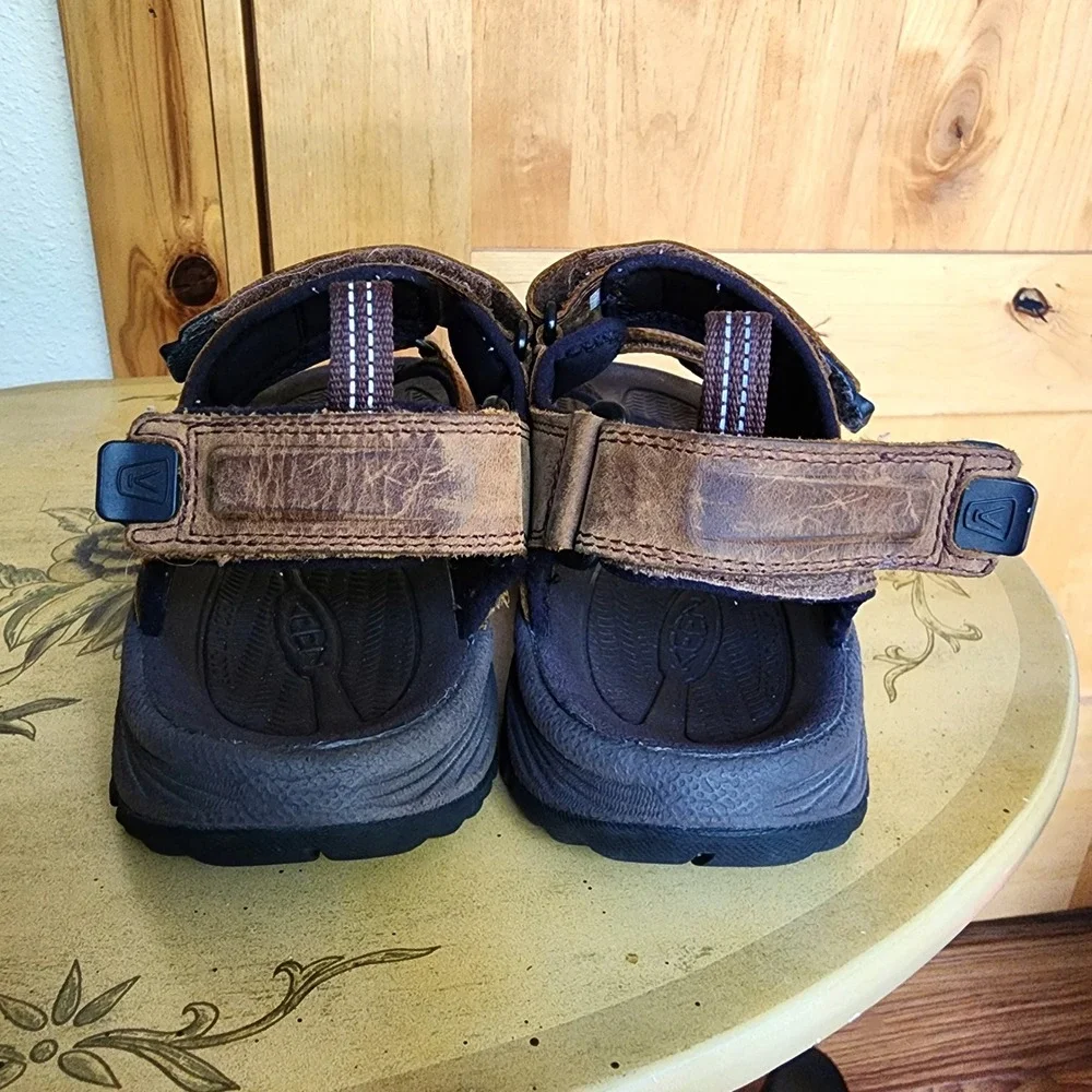 Keen Targhee III Sz 8 Brown Leather Waterproof‎ Hiking Sandals 1022423 Camping